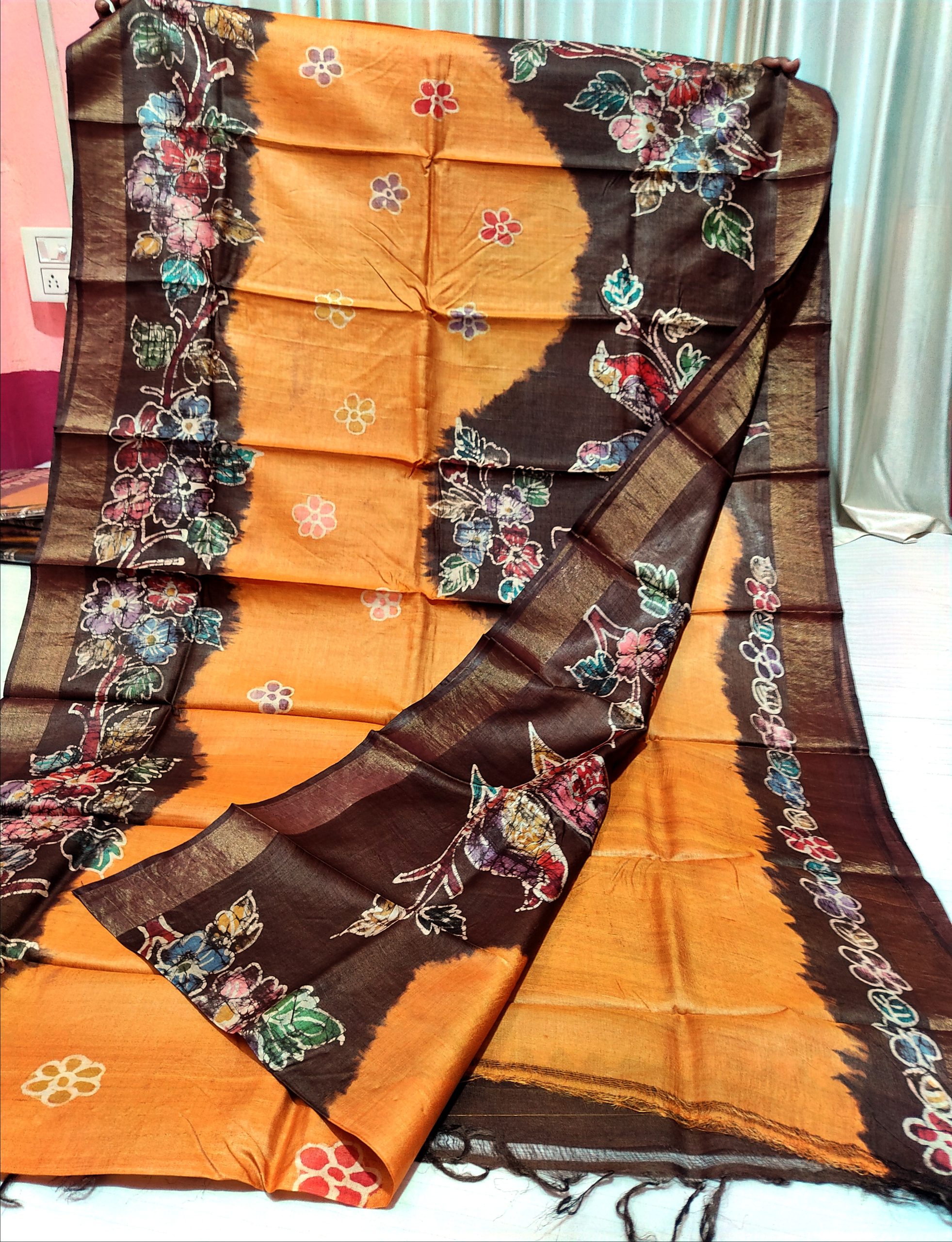 vigo Casual Pochampally Ikkat Saree at Rs 550 in Salem | ID: 23341523997